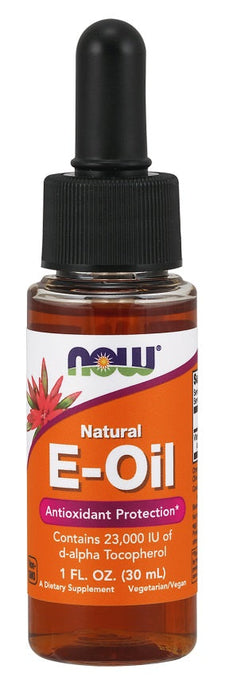 NOW Foods Vitamin E-Oil, Natural Liquid - 30 ml. - Health and Wellbeing at MySupplementShop by NOW Foods