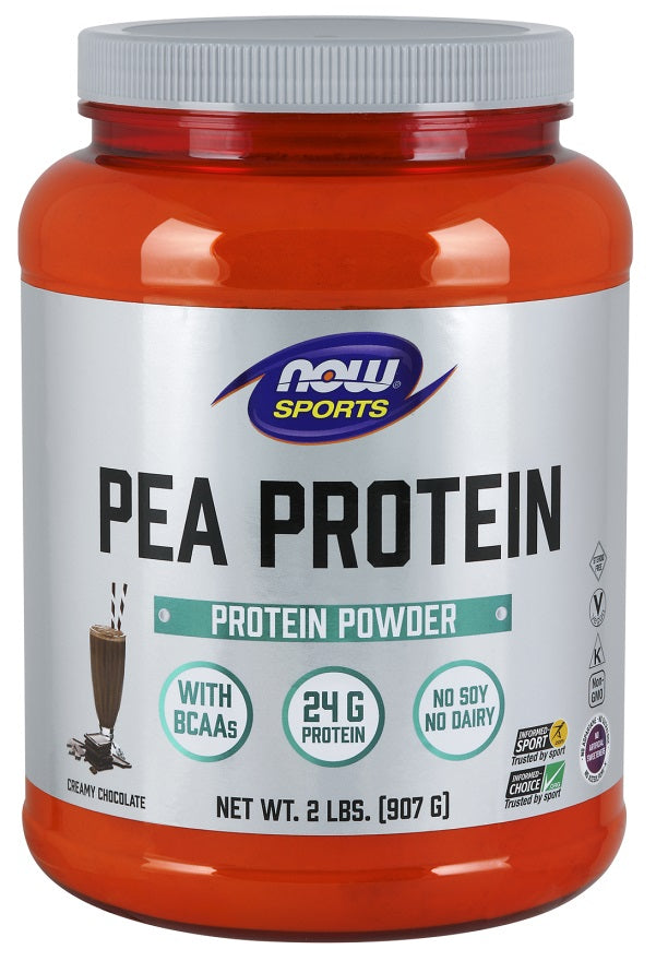 NOW Foods Pea Protein, Vanilla Toffee - 907g | High-Quality Protein | MySupplementShop.co.uk