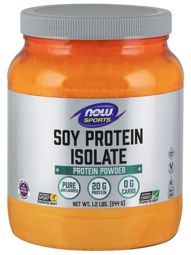 NOW Foods Soy Protein Isolate, Unflavored - 544g | High-Quality Protein | MySupplementShop.co.uk