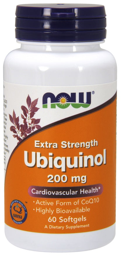 NOW Foods Ubiquinol, 200mg - 60 softgels | High-Quality Combination Multivitamins & Minerals | MySupplementShop.co.uk