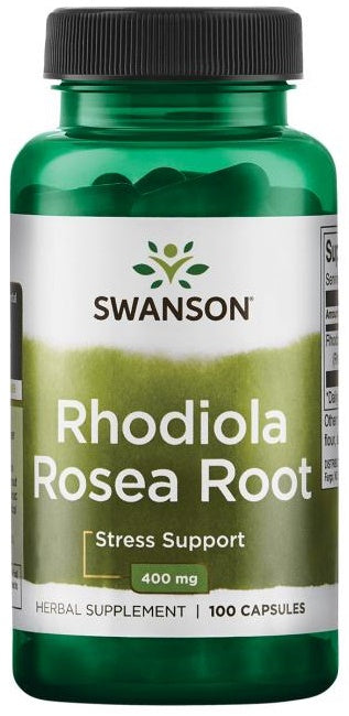 Swanson Rhodiola Rosea Root, 400mg - 100 caps | High-Quality Health and Wellbeing | MySupplementShop.co.uk