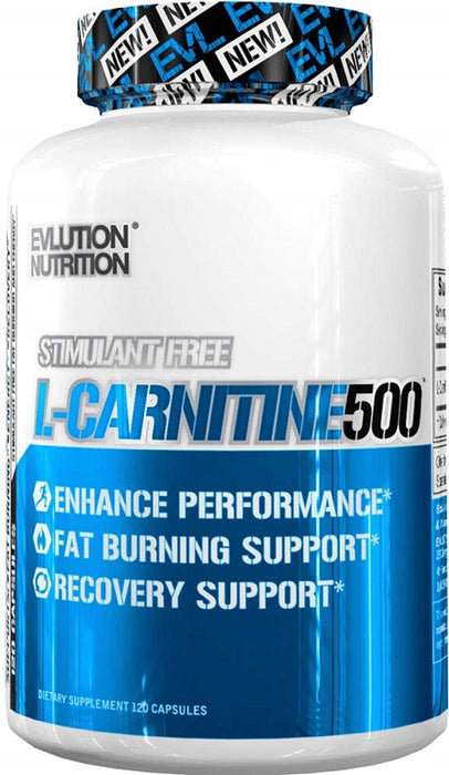 EVLution Nutrition L-Carnitine 500 - 120 caps - Default Title - Amino Acids and BCAAs at MySupplementShop by EVLution Nutrition