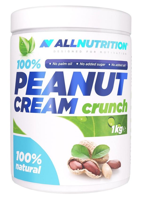 Allnutrition 100% Peanut Cream, Crunch - 1000g | High-Quality Combination Multivitamins & Minerals | MySupplementShop.co.uk