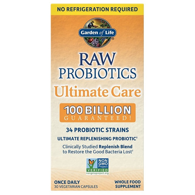 Garden of Life Raw Probiotics Ultimate Care - 30 vcaps - Bacterial Cultures at MySupplementShop by Garden of Life