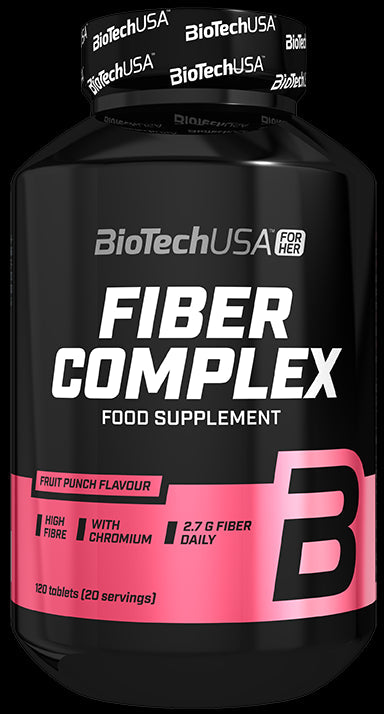 BioTechUSA Fiber Complex, Fruit Punch - 120 tablets | High-Quality Fibre | MySupplementShop.co.uk