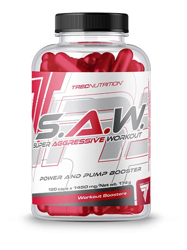 Trec Nutrition S.A.W. Caps - 120 caps | High-Quality Nitric Oxide Boosters | MySupplementShop.co.uk