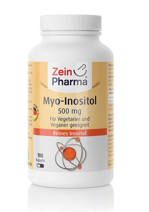 Zein Pharma Myo-Inositol, 500mg - 180 caps - Health and Wellbeing at MySupplementShop by Zein Pharma