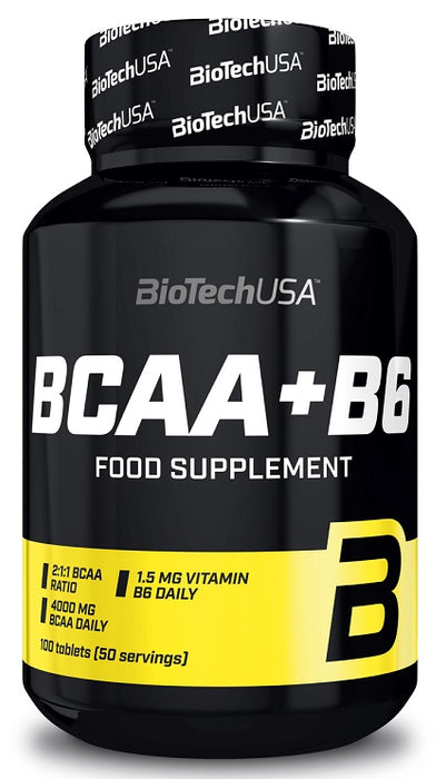 BioTechUSA BCAA+B6 - 100 tablets - Default Title - Amino Acids and BCAAs at MySupplementShop by BioTechUSA