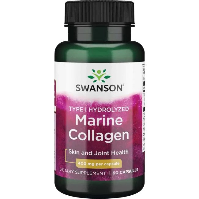 Swanson Type I Hydrolyzed Marine Collagen - 60 caps - Health and Wellbeing at MySupplementShop by Swanson