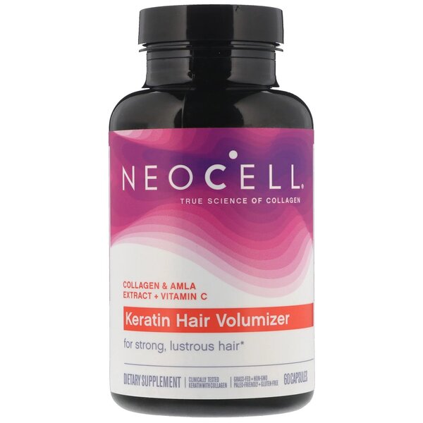 NeoCell Keratin Hair Volumizer - 60 caps | High-Quality Health and Wellbeing | MySupplementShop.co.uk