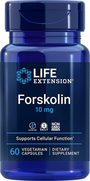 Life Extension Forskolin, 10mg - 60 vcaps | High-Quality Slimming and Weight Management | MySupplementShop.co.uk