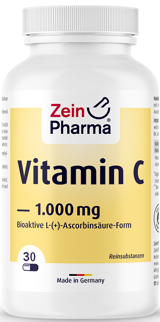 Zein Pharma Vitamin C, 1000mg - 30 caps | High-Quality Vitamin C | MySupplementShop.co.uk