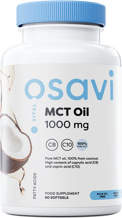 Osavi MCT Oil, 1000mg - 60 softgels - Health and Wellbeing at MySupplementShop by Osavi