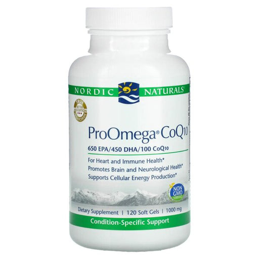 Nordic Naturals ProOmega CoQ10 - 120 softgels | High-Quality Sports Supplements | MySupplementShop.co.uk