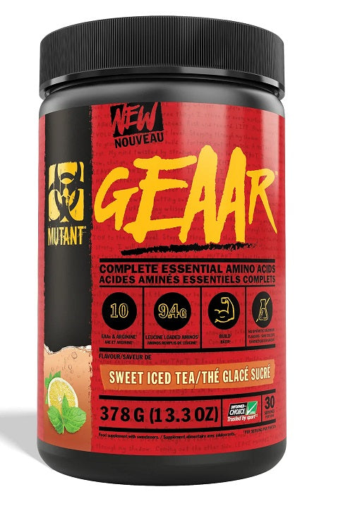 Mutant GEAAR, Sweet Iced Tea - 378 grams - Amino Acids and BCAAs at MySupplementShop by Mutant