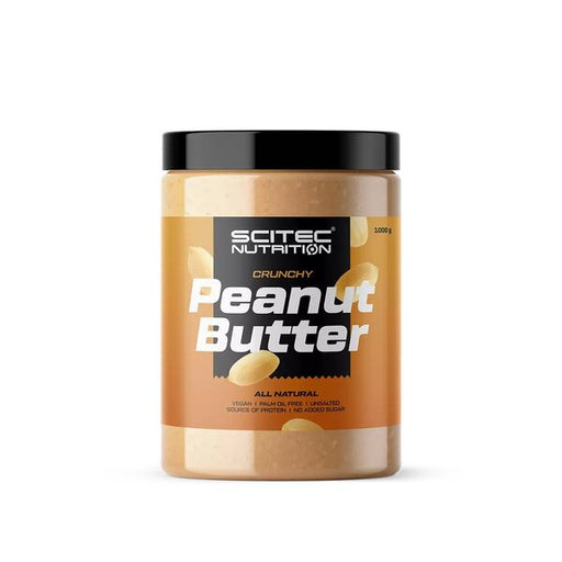 SciTec Peanut Butter, Crunchy - 1000 grams | High-Quality Health Foods | MySupplementShop.co.uk