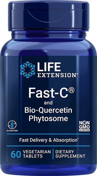 Life Extension Fast-C and Bio-Quercetin Phytosome - 60 vegetarian tabs | High-Quality Vitamins & Minerals | MySupplementShop.co.uk