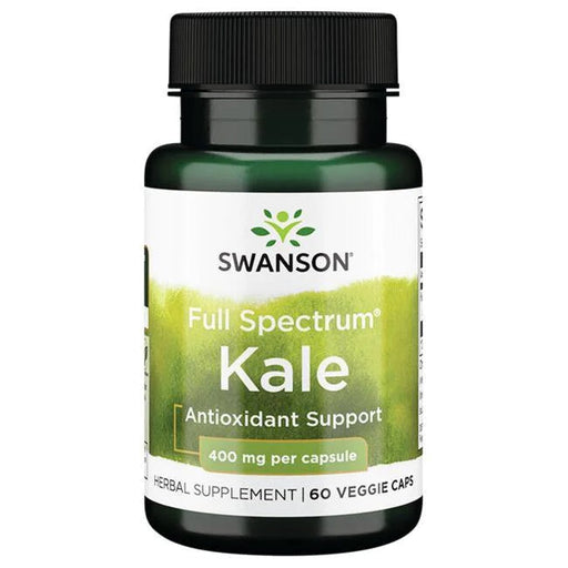 Swanson Full Spectrum Kale, 400mg - 60 vcaps | High-Quality Health and Wellbeing | MySupplementShop.co.uk