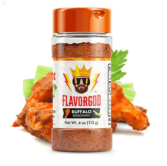 FlavorGod Buffalo Seasoning - 113g | High-Quality Mixed Spices & Seasonings | MySupplementShop.co.uk