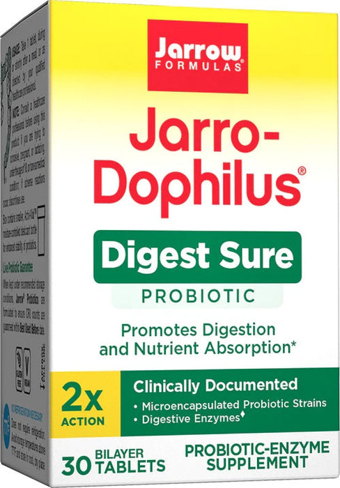 Jarrow Formulas JarroDophilus Digest Sure  30 tabs - Digestive Enzyme at MySupplementShop by Jarrow Formulas