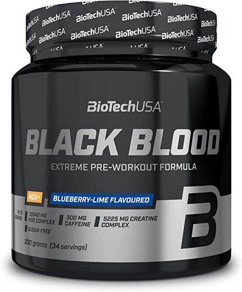 Black Blood NOX+, Blueberry-Lime (EAN 5999076251735) - 330g by BioTechUSA at MYSUPPLEMENTSHOP.co.uk