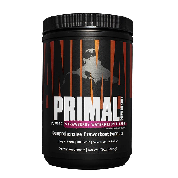 Animal Primal Preworkout Powder, Strawberry Watermelon - 507g by Universal Nutrition at MYSUPPLEMENTSHOP.co.uk