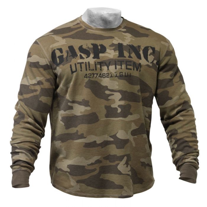 GASP Thermal Gym Sweater - Camoprint
