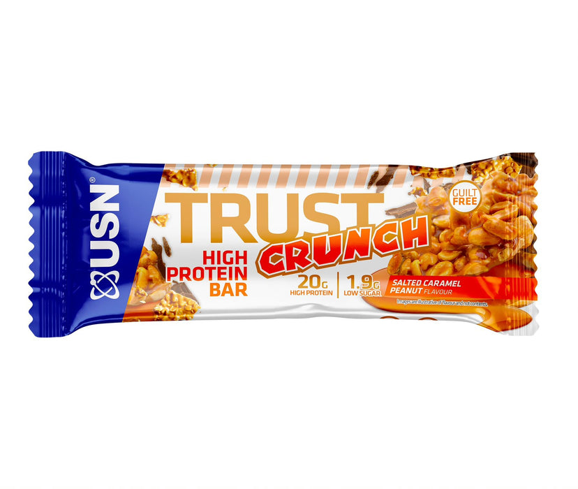 USN TRUST Crunch Protein Bars 12 x 60g | High-Quality Sports Nutrition | MySupplementShop.co.uk