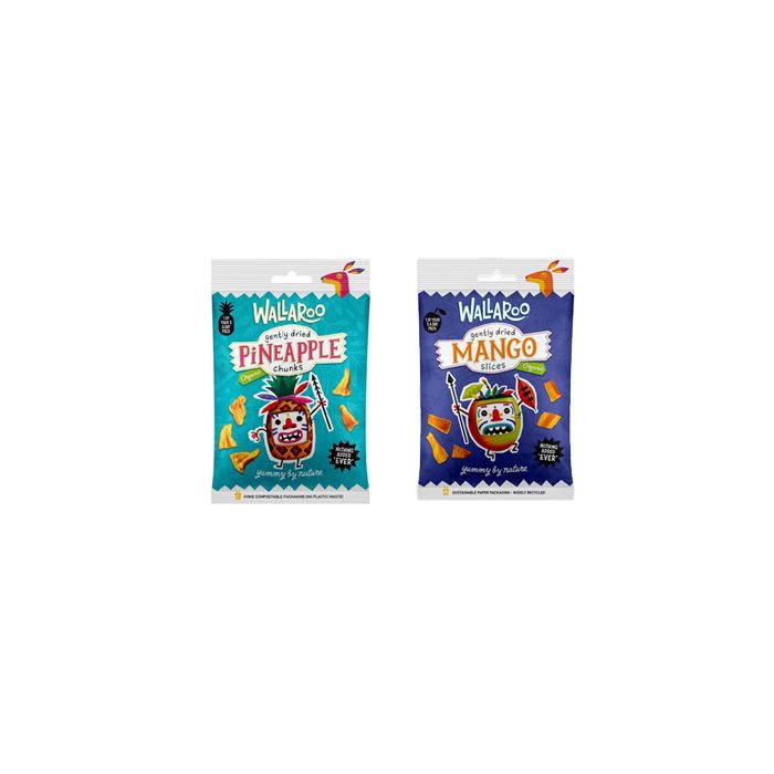 Wallaroo Organic Gently Dried Slices - 10x30g - Mango - Dried Fruit at MySupplementShop by Wallaroo